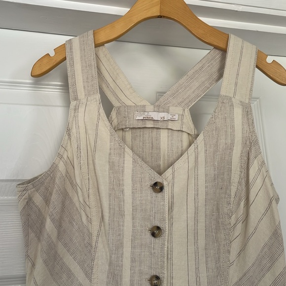 prAna XS racer back hemp/cotton/spandex knee length casual dress - Picture 3 of 14